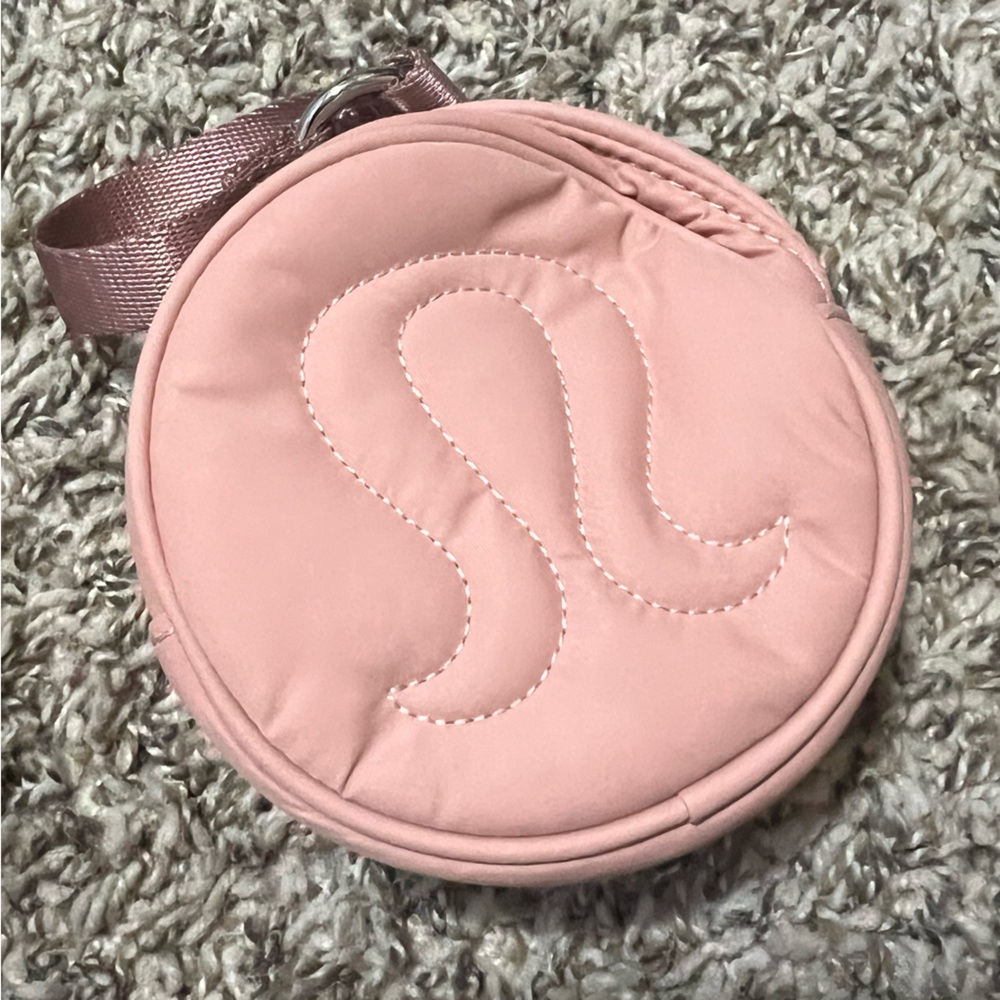 Lululemon Pink logo coin pouch